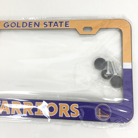 NBA Golden State Warriors License Plate Cover NEW NWT Baseball Fan - Picture 3 of 4